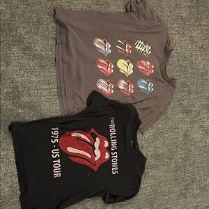 The Rolling Stones Kids Tees - Black and Dark Gray